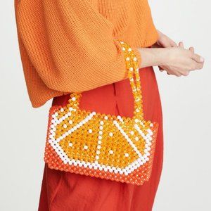 NWT Susan Alexandra Citrus Beaded Bag